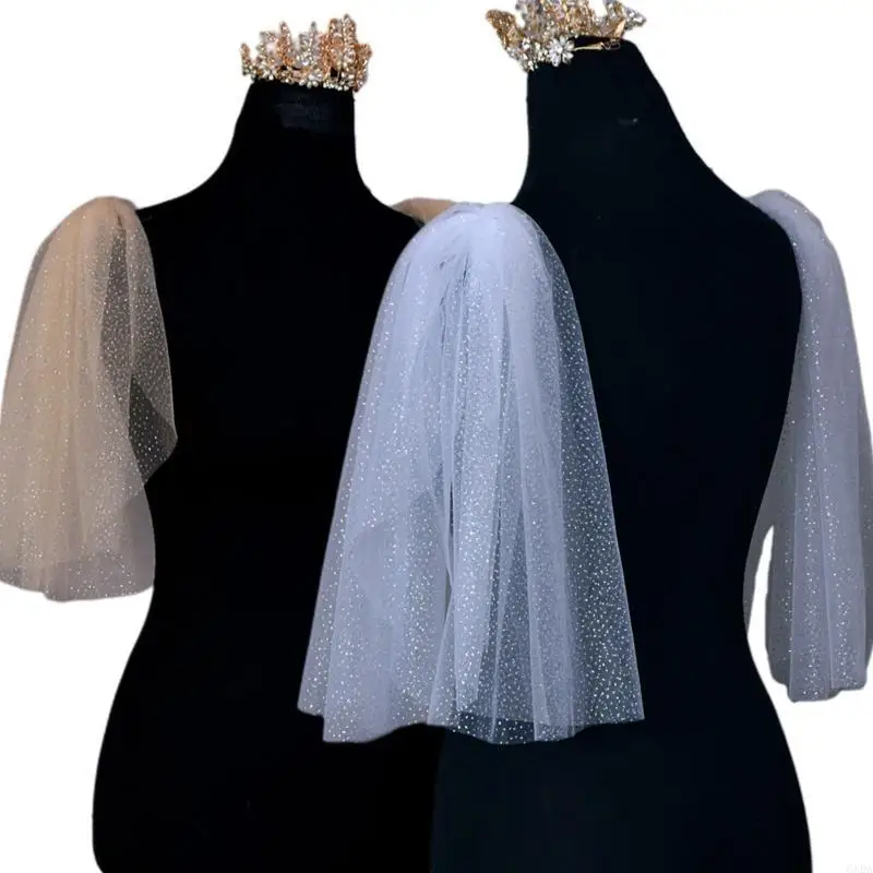 

Bridal Wedding Shawl Multi Color Sheer Wrap Wedding Shawl Shrug Wrap Gilding Design Shinning Shoulder Prom Capelet 6XDA