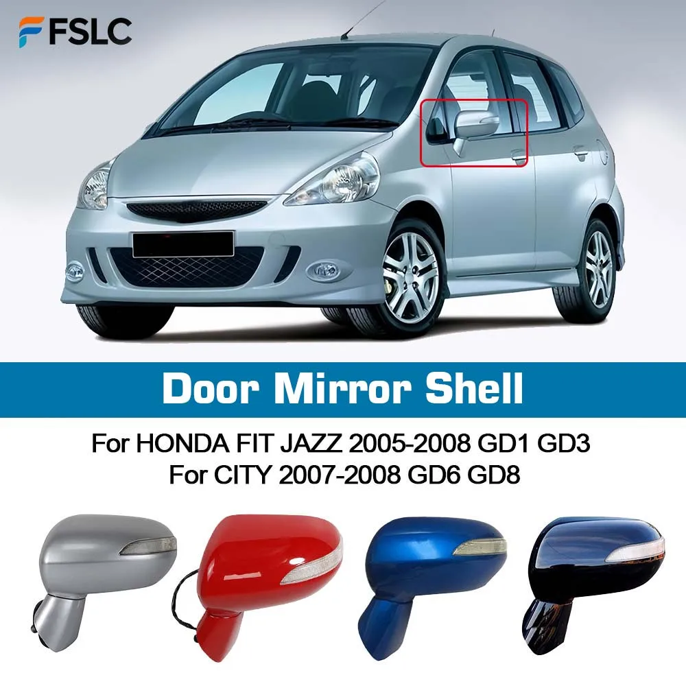 

⭐Genuine⭐ Door Rearview Mirror Assy 5-PINS With Turn Signal For HONDA FIT JAZZ 2005-2008 GD1 GD3 For CITY 2007-2008 GD6 GD8