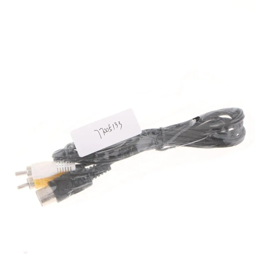 Replacement AV RCA Video Audio Cable 1.8m Composite Cord Adapter for Sega Genesis 1 to TV System