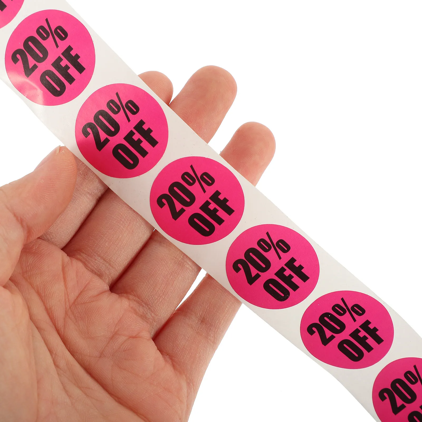 

6 Rolls Colorful Sale Stickers Adhesive Retail Store Labels Strong Hold Price Tags for Garage Sale Supermarket Retail Price