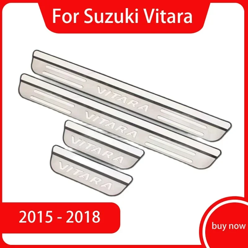 

Car Styling Stainless Steel Car External Scuff Plate/Door Sill Door Sill for Suzuki Vitara Car Accessories 2015 2016 2017 2018