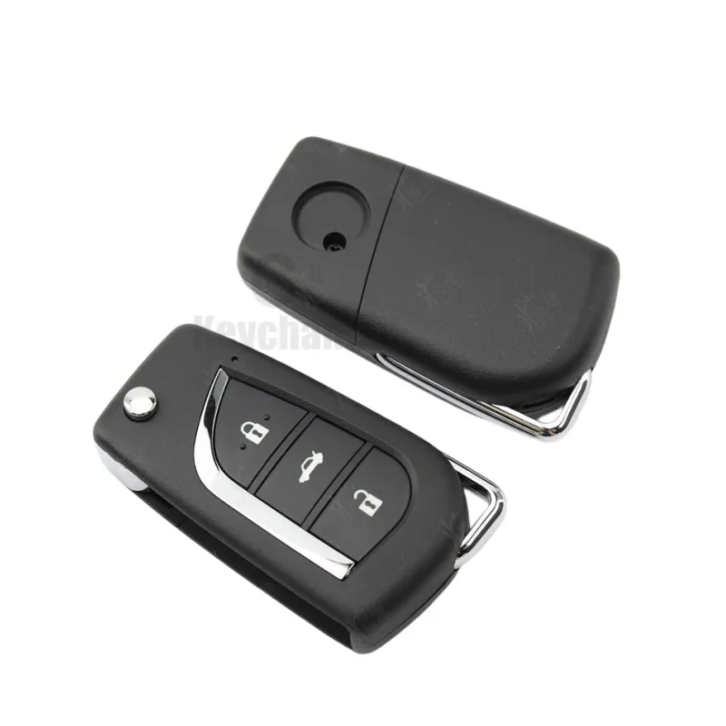 keychannel 1PCS 3 Button Car Key Shell Xhorse KD Remote Case VVDI Remote Shell for VVDI XKTO00EN KD B13 Remote Case No Key Blade