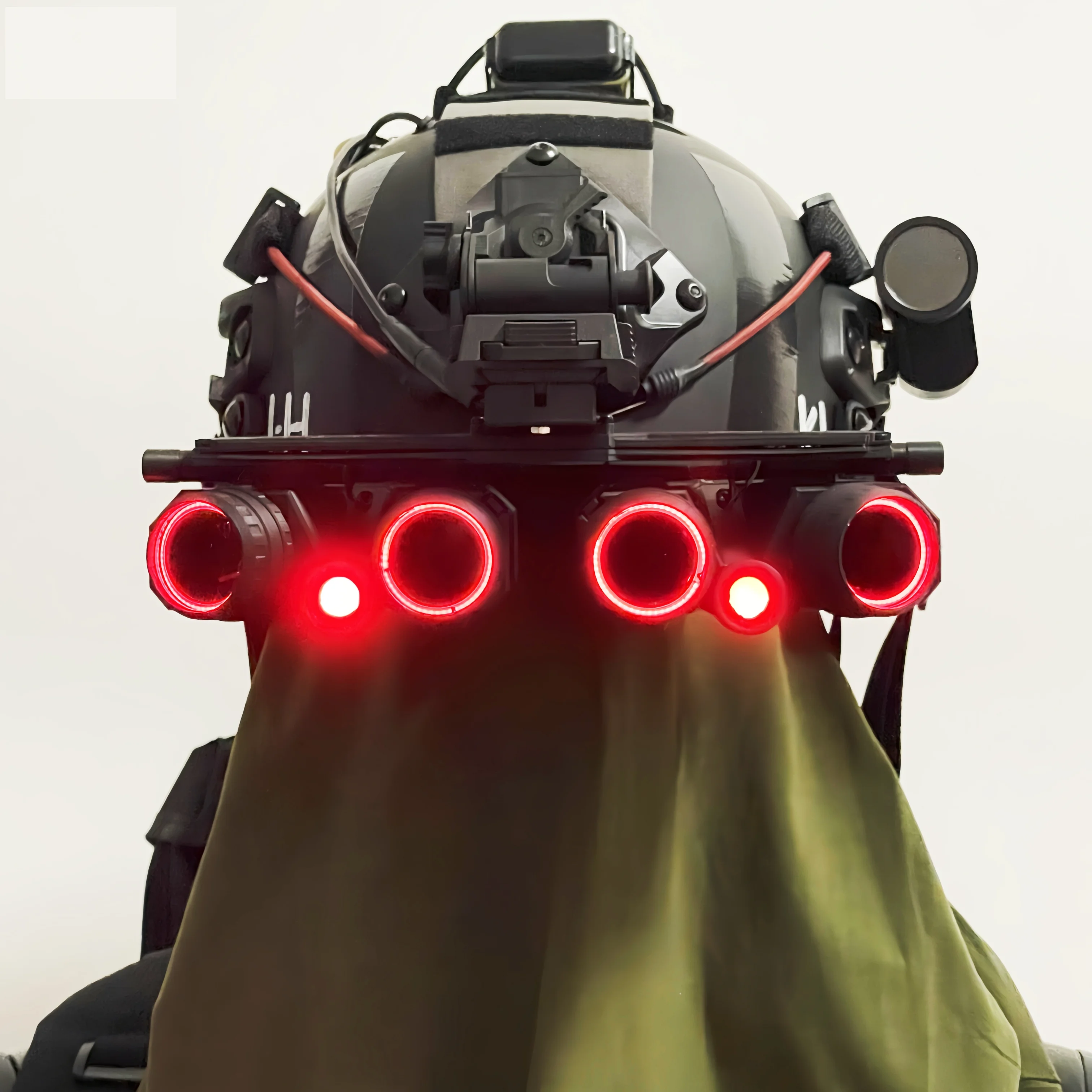 Casco táctico visión nocturna seis ojos – Cosplay militar profesional - imagen 5