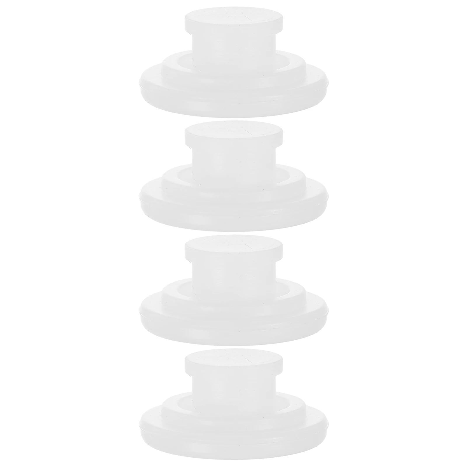 

4 Pcs Cup Lid Plug Spill Stopper Silicone White Flask Holder Travel Bottle Cap Cover Water Bottle Stoppers Kitchen Bar