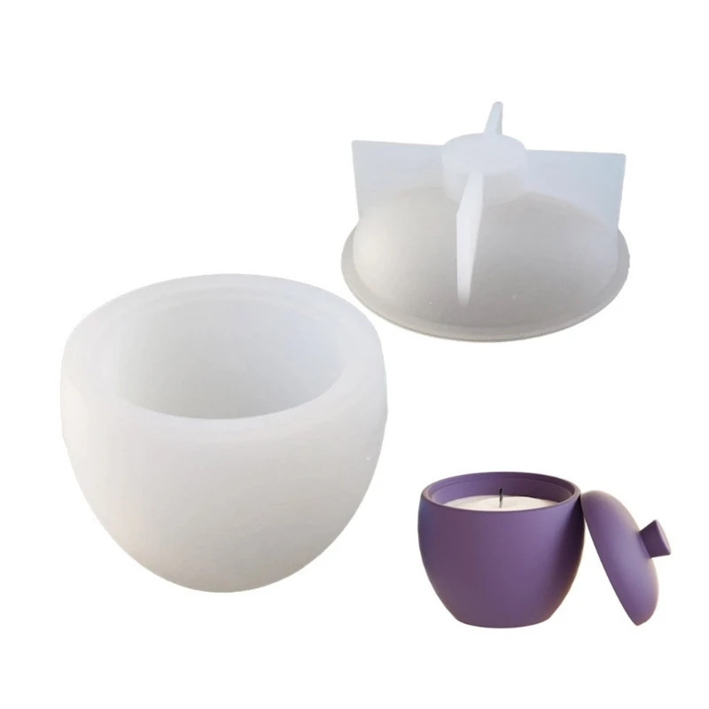 Molde De Silicone De Avelã Em Forma De Pêra, Copo De Vela Artesanal, Moldes De Vaso De Flor, Emplastros De Resina De Cristal, Caixa De Armazenamento, Fazendo O Molde