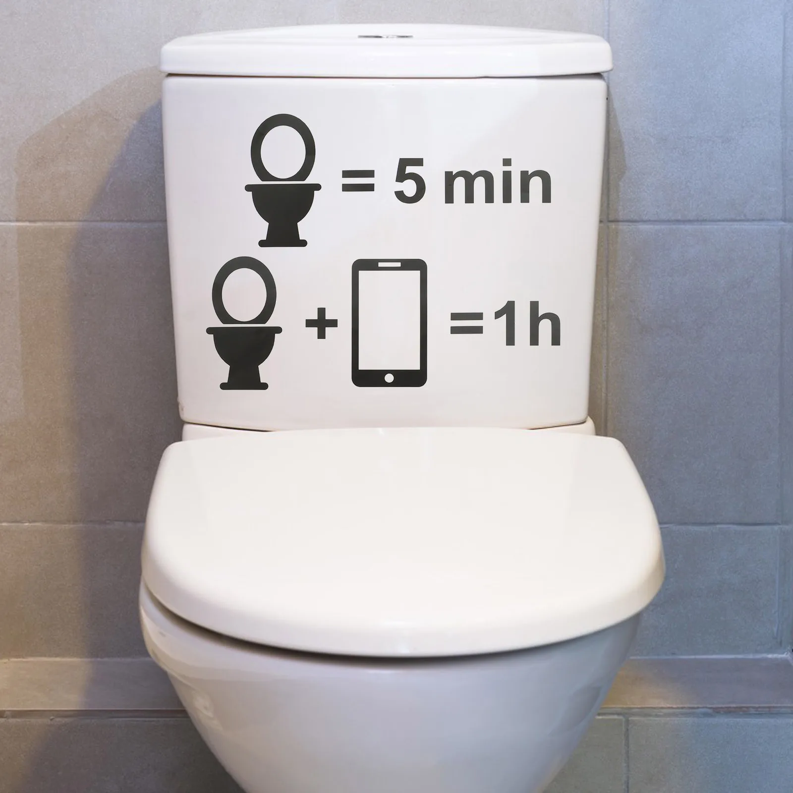 

Toilet Stickers Toilet Seat Lid Decal Bathroom Sign Decal Perfect Reminder for Public Toilets and Restroom Decor
