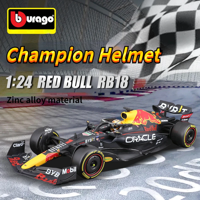 

Genuine Bburago 1:24 Red Bull RB18 F1 Car Model Alloy Car Model Formula Racing Collecting Hobbies Metal Die-cast Toys Boy Gifts