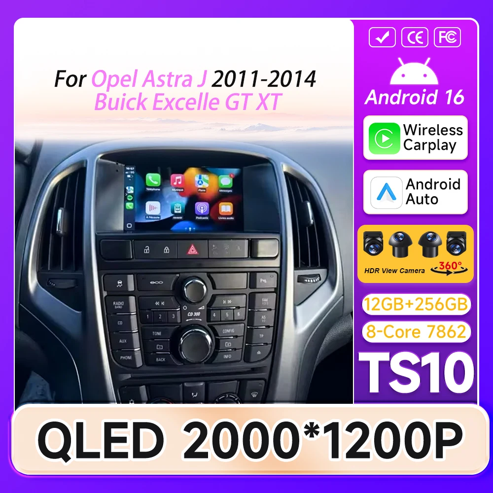 Carplay For Opel Astra J 2011-2014 Buick Excelle GT XT No 2din DSP Car Radio GPS Navigation 5G Wifi Automotive Multimedia DVD 2k