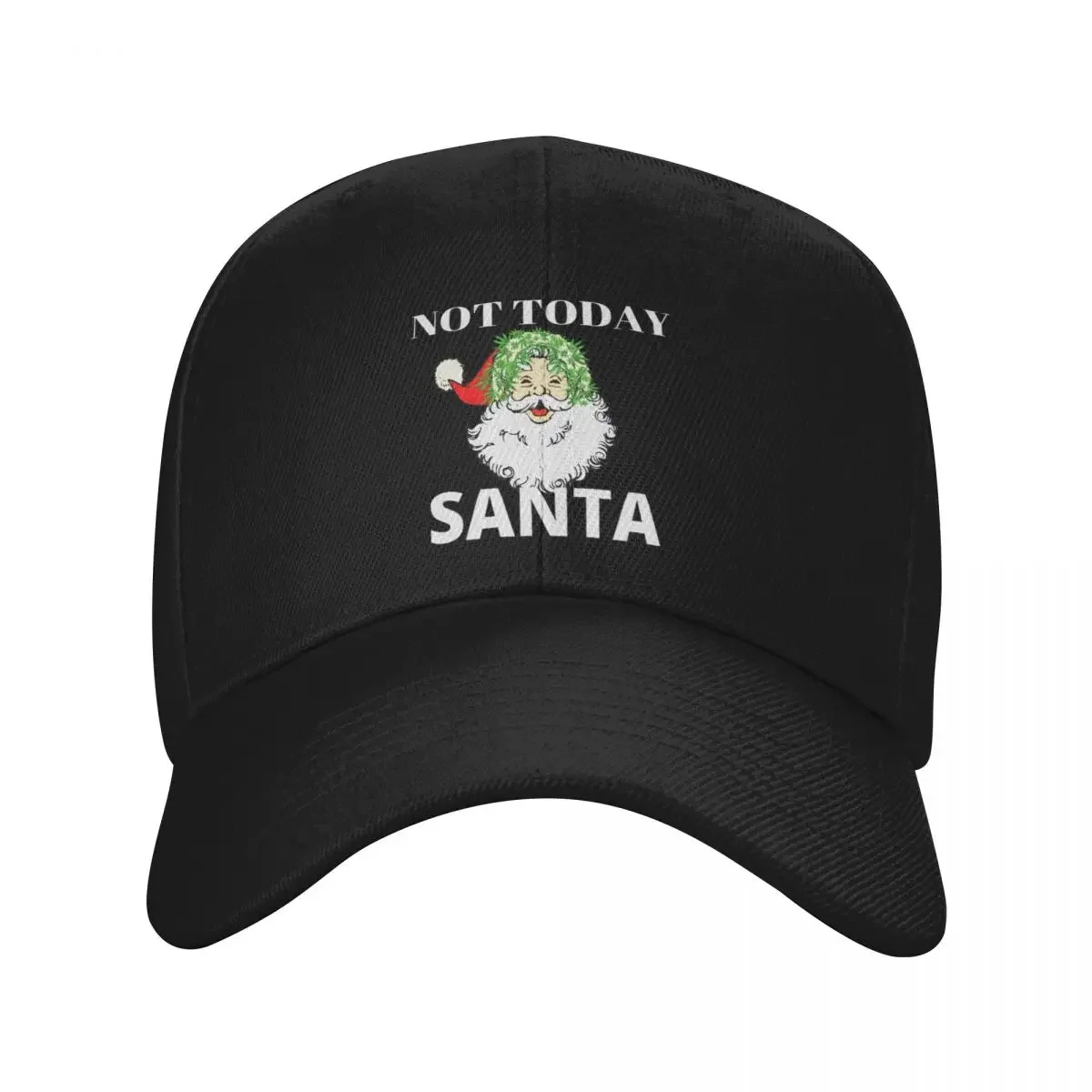 

NOT TODAY SANTA Baseball Cap Unique hats fun hats Hat Man Luxury Men's Luxury Women's