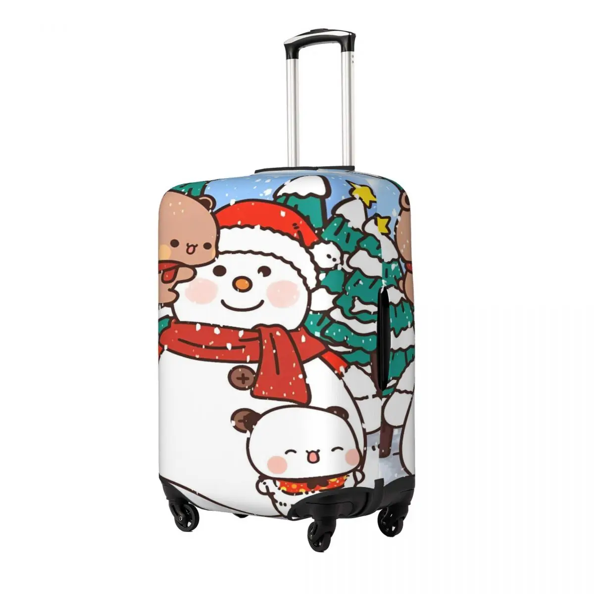 Bubu Dudu Suitcase Cover Christmas Cruise Trip Vacation Practical Luggage Case Protection
