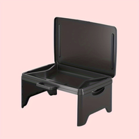 Folding Lap Desk w/ Storage, Multi-Use Laptop & Breakfast Tray. Easy Fold & Carry. Perfect for Dorm, Bed, Office. Shop Now!