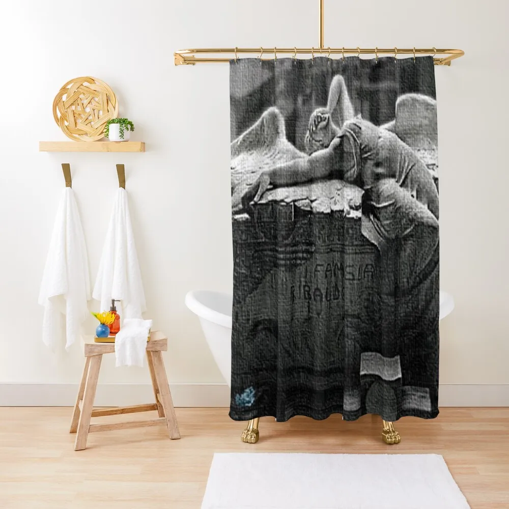 

Ribaudo family grave Angel in Staglieno’s Cemetery, Italy Portrait by Jeanpaul Ferro Shower Curtain Bathroom Box Curtain