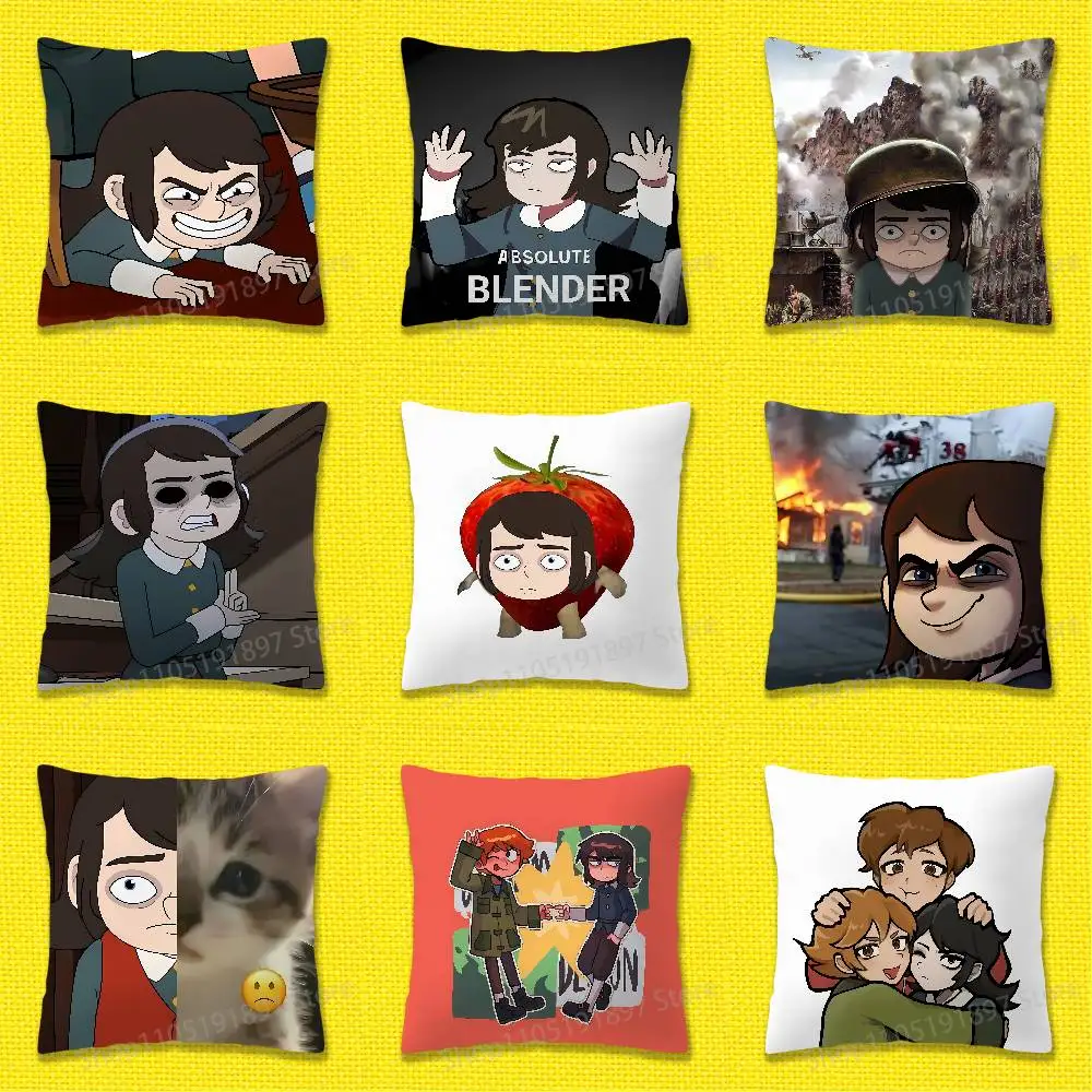 

Abaddon H-Haunted H-Hotel Throw Pillow Case For 45*45cm 40cm 55cm 50cm 30cm Square Car Pillowcase Shell