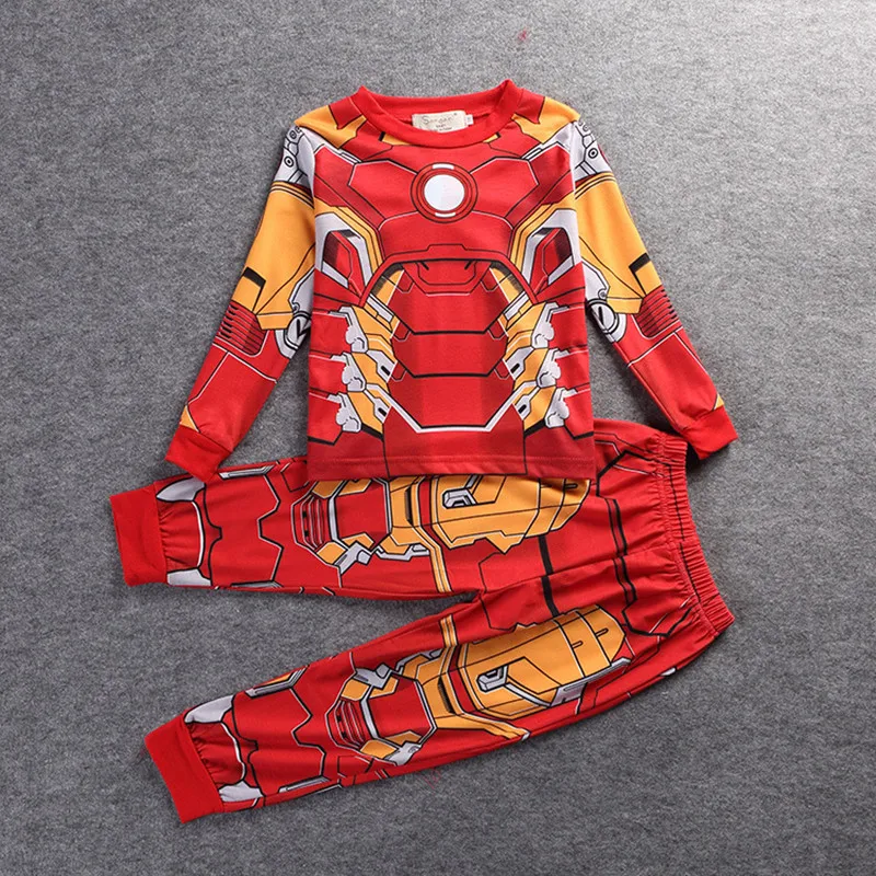 Autumn Hulk Pajamas For Boys Super Hero Pajamas Pants Batman Iron Man Tracksuit Spiderman Batman Pajamas Suits Sleepwear DS19