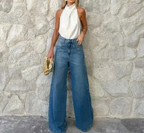 2025 أنيقة ومثيرة موضة جديدة عادية فليرتي مفلس انقطاع Strappy المرأة تنوعا تصميم الأبيض الحرير الساتان العصرية سترة غير رسمية #6