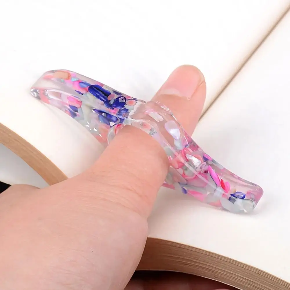 Marcador de pulgar creativo, soporte de libro de plástico conveniente, Clip de libro de lectura de una mano, oficina, nuevo