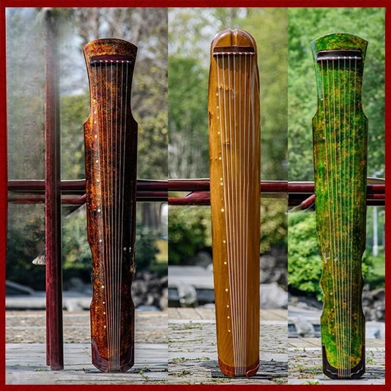 Guqin musical instruments for beginners to enter the grade test, a full set of raw lacquer seven-string Fuxi fir piano teaching