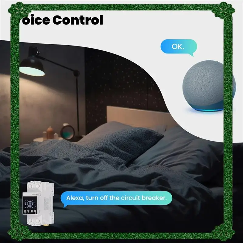 Consegna in 24 ore Tuya Wifi Smart Circuit Breaker 80A-Alarm Soglia Set Monitor elettrico V0 Ritardante ignifugo Controllo APP