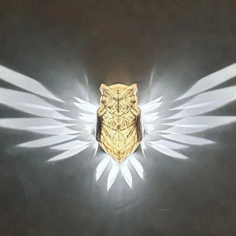 Eagle Shape Projector Modern Creative Atmosphere Sconce Light 3D Print Body Animal Lamp