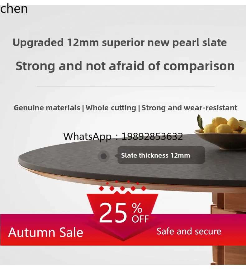 

household round dining table medium antique ash wood solid wood rock slab dining table