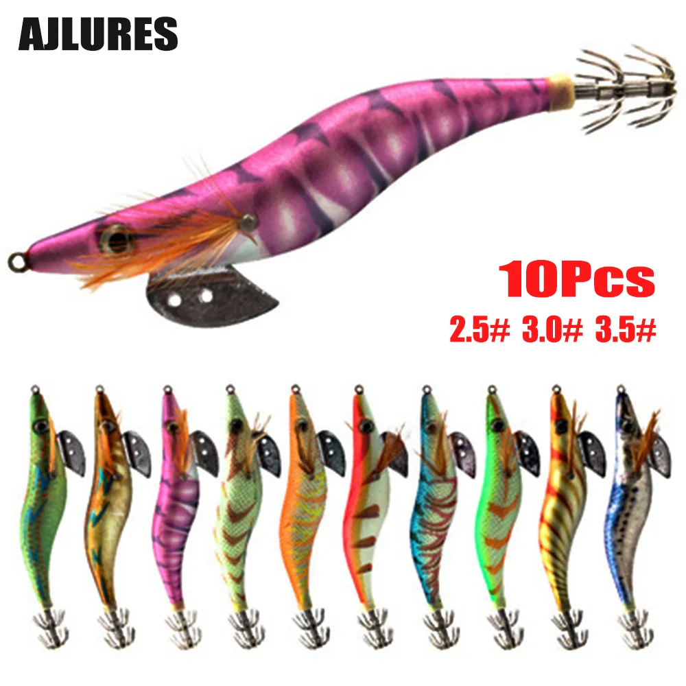 10Pcs Squid Jig Egi… - image