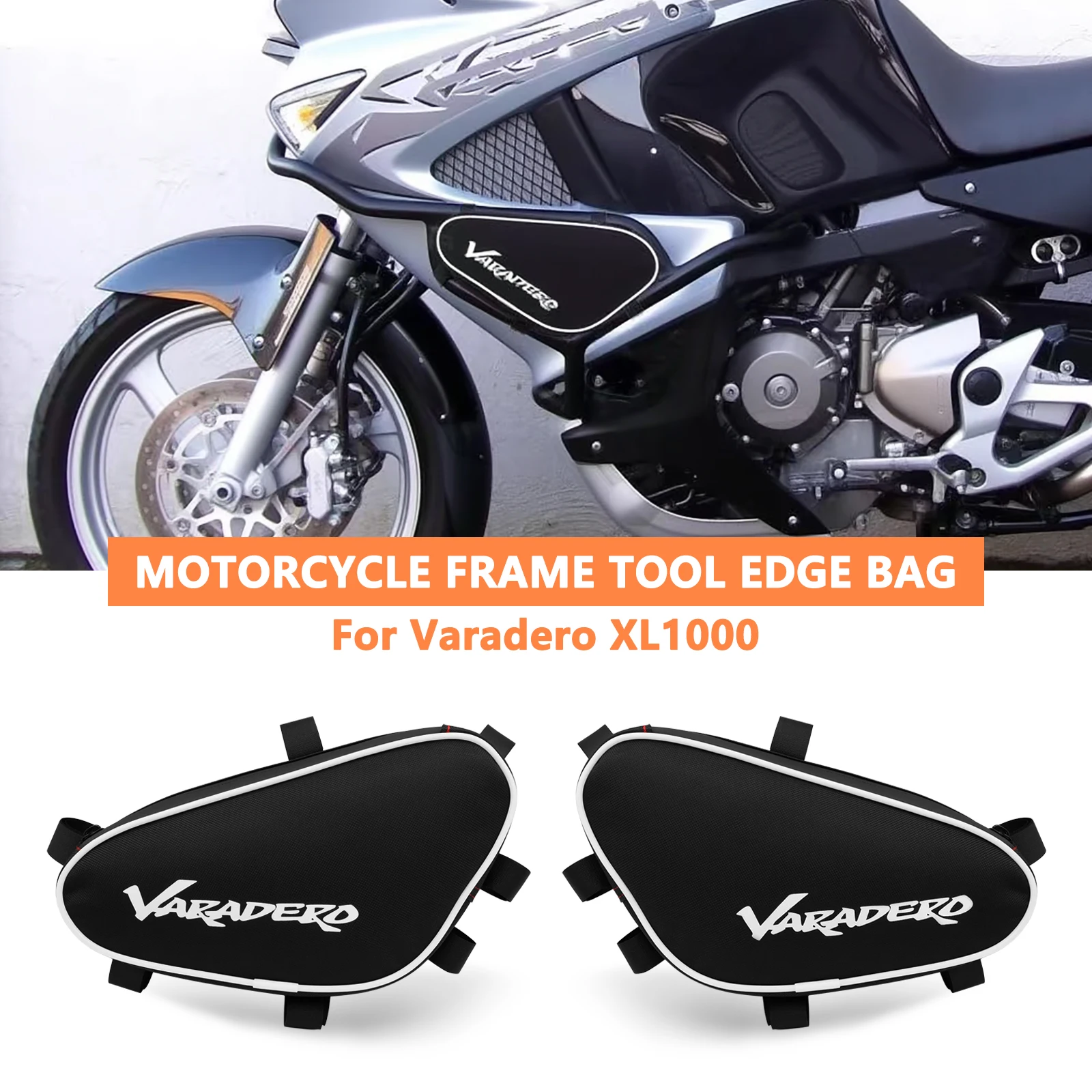 Motorcycle Frame Crash Bars Waterproof Bag Bumper Repair Tool Placement BagNEW For VARADERO XL1000 XL 1000