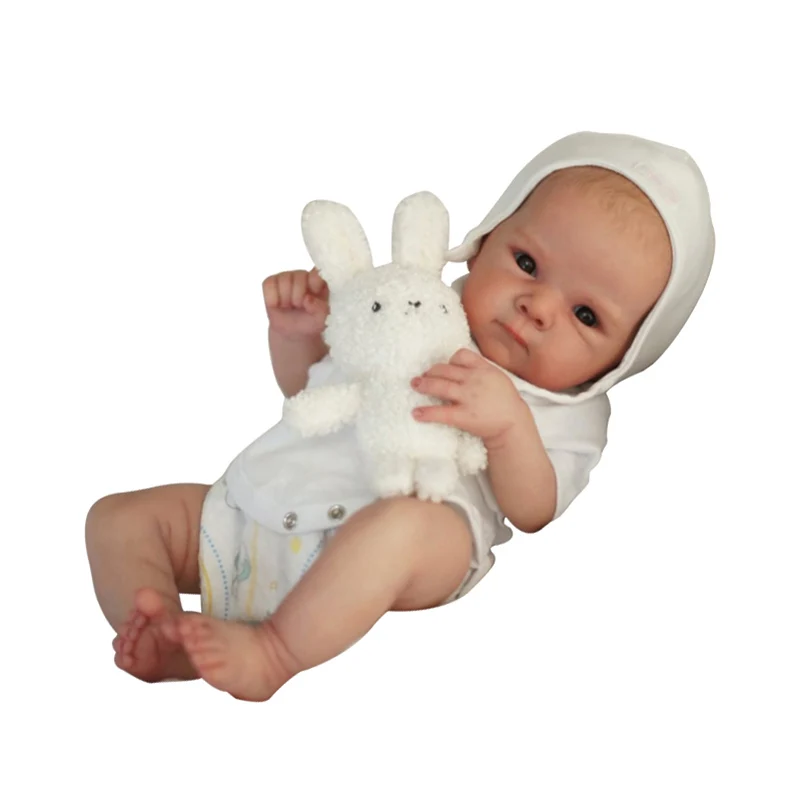 45cm Handmade Painted Doll  Bettie Soft Cotton Body / Full Vinyl Body Toddler Girl Bebe with Painted Hair