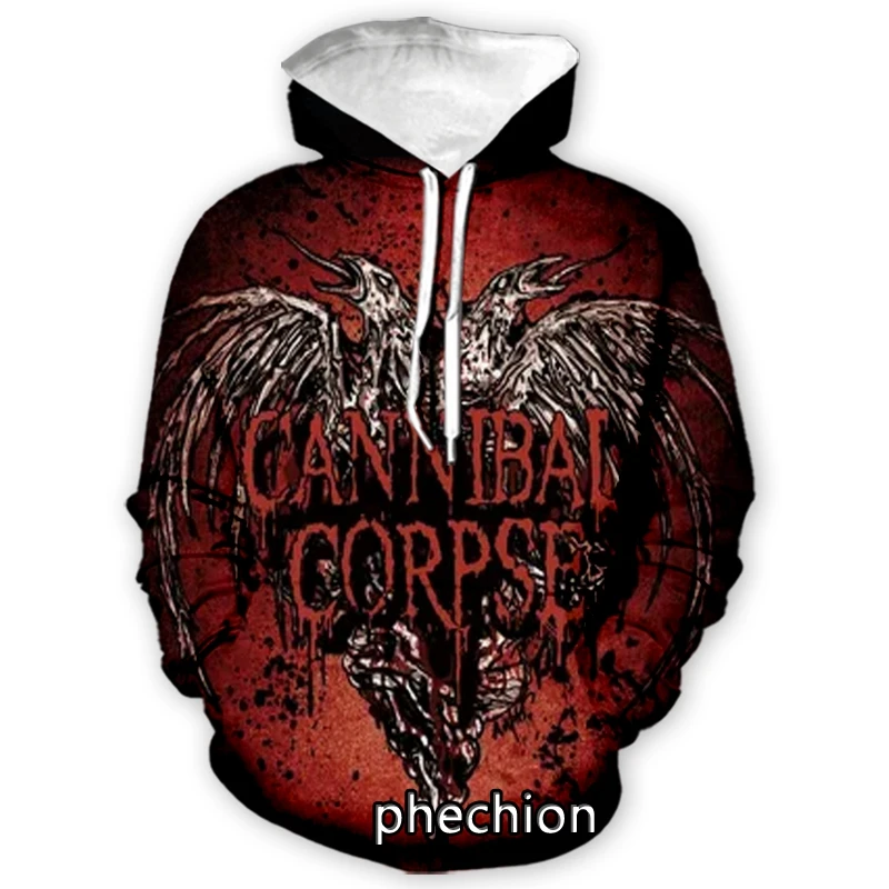 phechion New Fashion Men/Women Cannibal Corpse 3D Print Long Sleeve Hoodie Casual Sweatshirt Hoodies Men Pullover A13