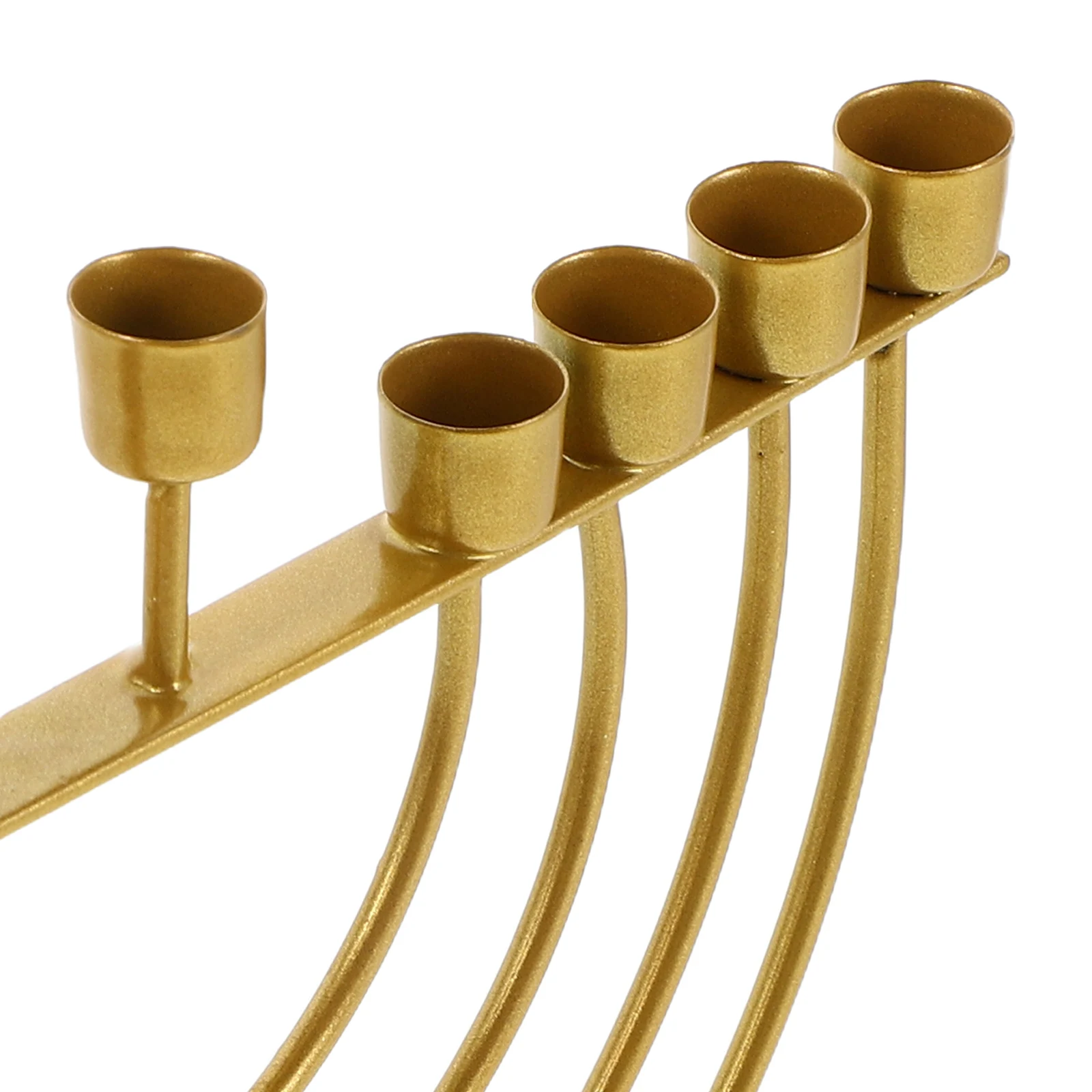 

1pc 9-Branch Pillar Candle Stand Hanukkah Menorah Candle Holder Religious Hanukkah Candlestick Ornament Jewish Festival Supplies