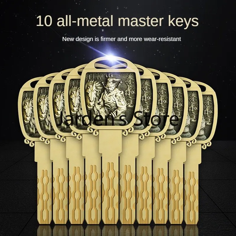 65-115mm Lock Cylinder,European Standard Outdoor Door Locks,10 Pieces Master Keys Double Cyinder,