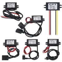 Waterproof 12V to 5V Converter DC-DC Step Down Module Power Adapter USB-A Female/Type C/dual USB/open Wire Connector