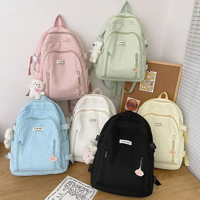 Imagem -05 - Mochila de Nylon Impermeável para Mulheres e Meninas Mochila Escolar de Alta Capacidade Bolsa de Viagem Bonita Bolsa de Lazer Estudante Japonês Nova