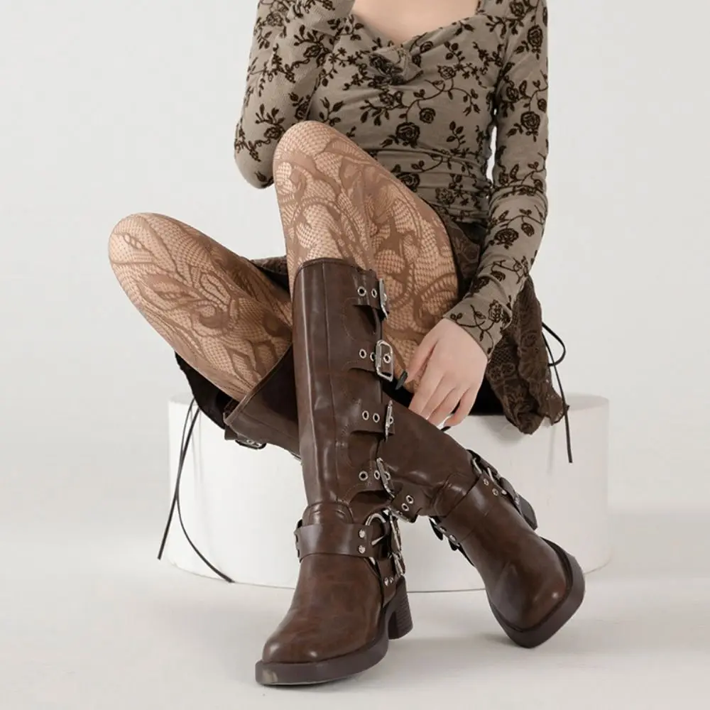 

Y2k French Lace Pantyhose Breathable High-waisted Female Sexy Silk Stockings Elastic Ultra-thin Footed Stockings Forr Girl Women