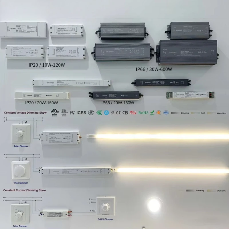12V 24V 48v DC LED Power Transformer 30W 50W 60W 100W 150W 300W 320W 400W 600W Triac Dimmable LED Driver