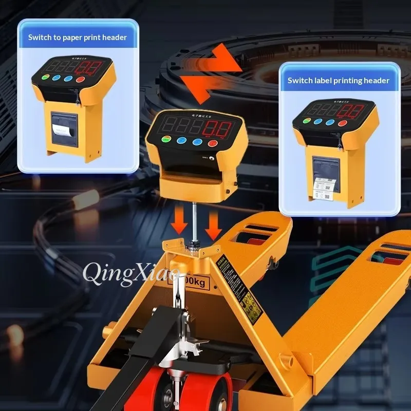 2Ton 3Ton Hydraulic Weighing Pallet Truck Electronic Scale Pallet Jack Weighing Forklift For Logistics Goods Weighing Handling