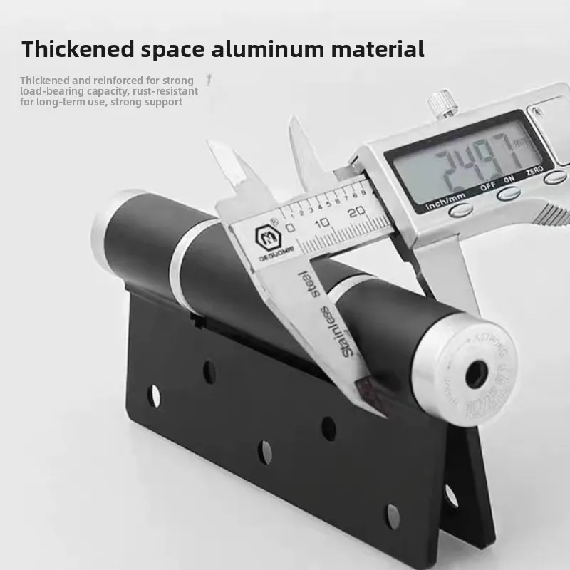 5‑Inch Hydraulic Door Hinge, Spring Self‑Closing Positioning Hardware Hotel Hidden Interior Door Fitting