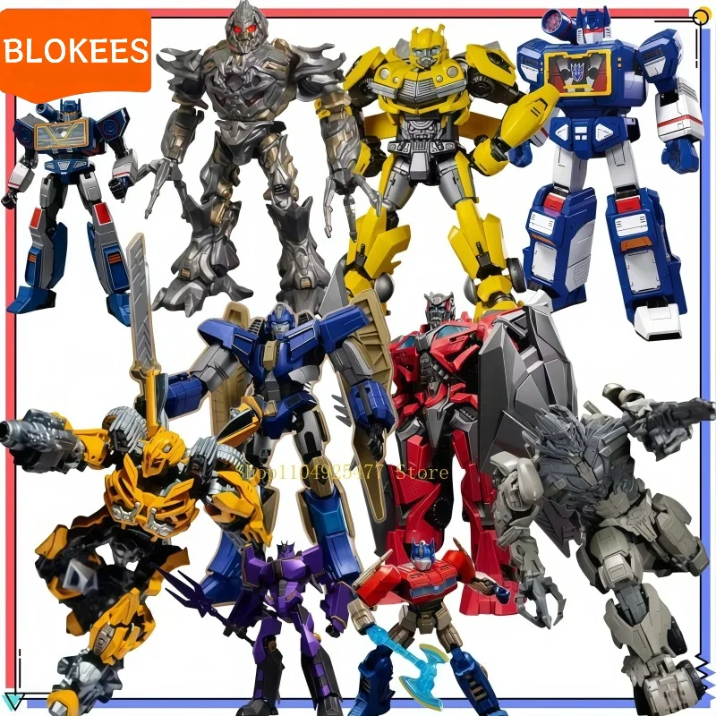 BLOKEES Transformers Assemble Optimus Prime Building Blocks Sentinel Prime Bumblebee Megatron Mobile Toy Model Desktop Gift