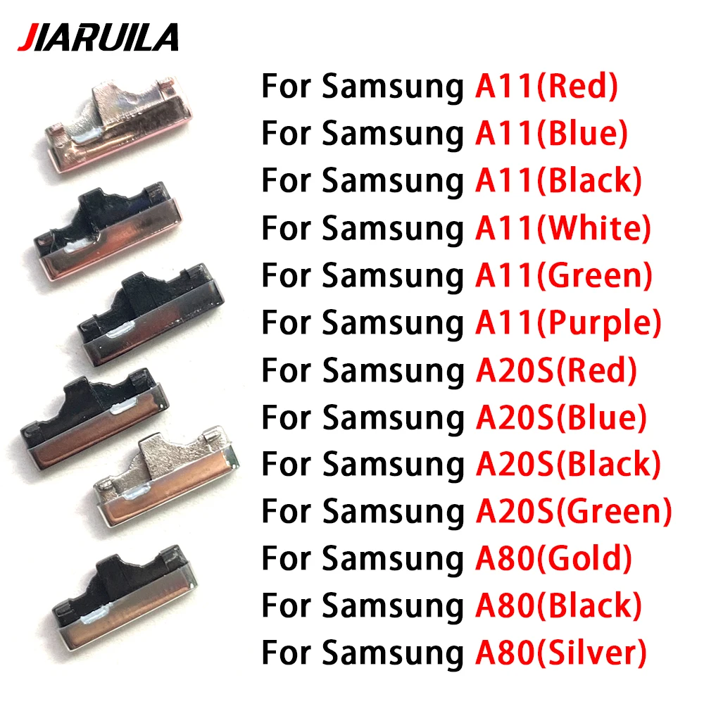 10 Pcs Power Volume Button For Samsung A11 A20S A80 New Housing On Off External Side Key Phone Replacement