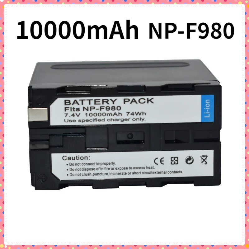 

10000mAh NP-F980 NP-F970 NP F960 F970 F960 Battery for Sony F960 F550 F570 QM91D NP-F970 NP-F950 NP-F990 CCD-RV100 Batteries