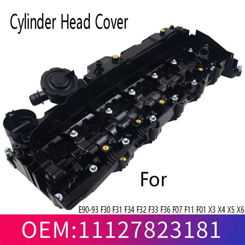 A11F-Camshaft Cover Engine Cylinder Head With Gaskets For BMW N57 Engine 11127823181,11127800309,11128515745