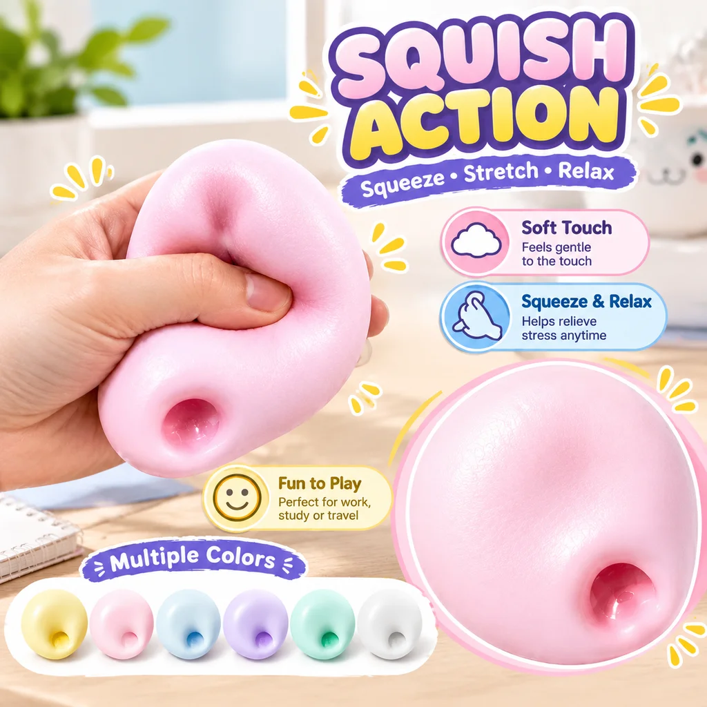 Ultra Thin Super Soft Ice Skin Daifuku Mochi Squishy Toy Handmade Slow Rising Fluid Squeeze Ball Stress Relief Decompression