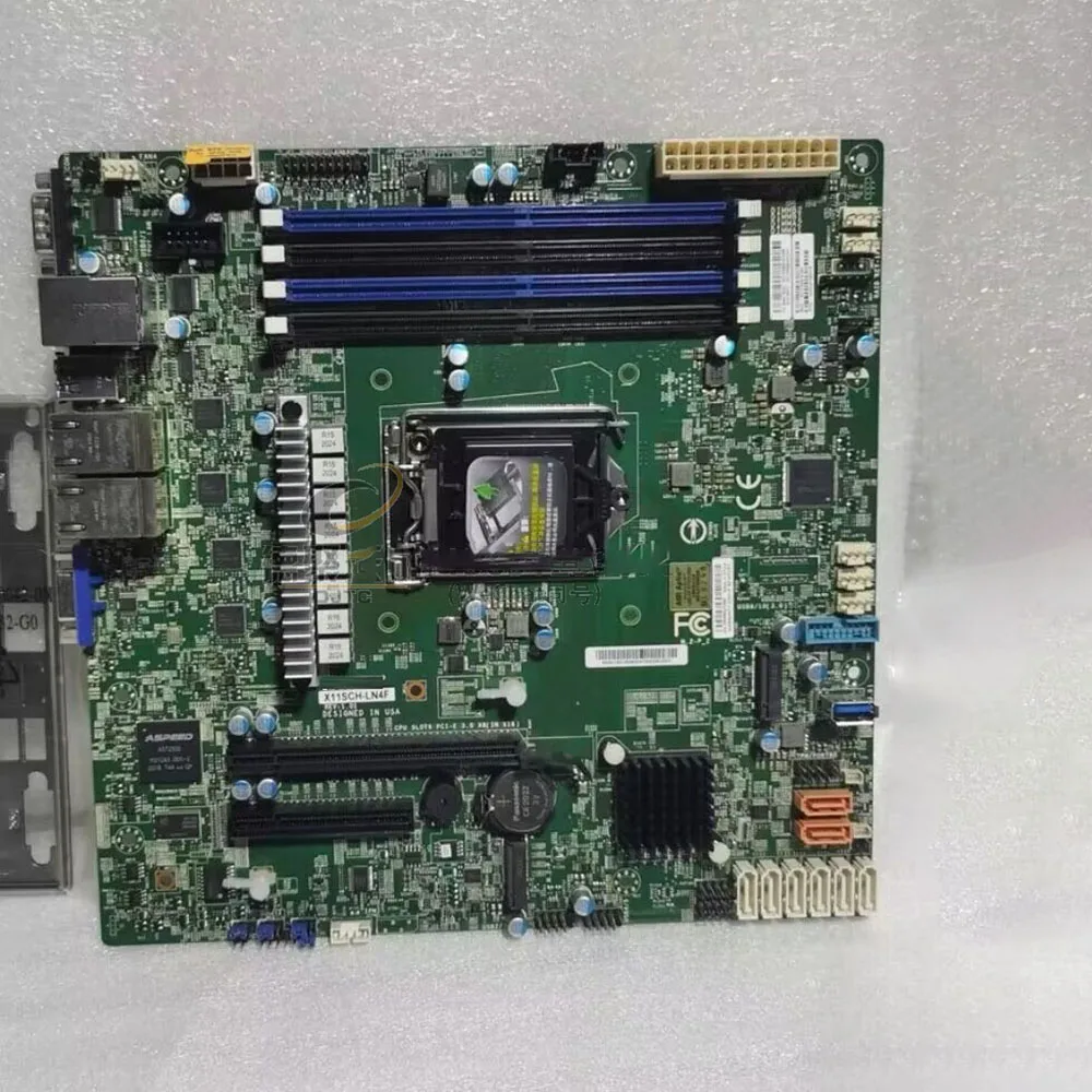 X11SCH-LN4F Server Board C246 1151 Pin Single-channel Four-network Port NAS M.2