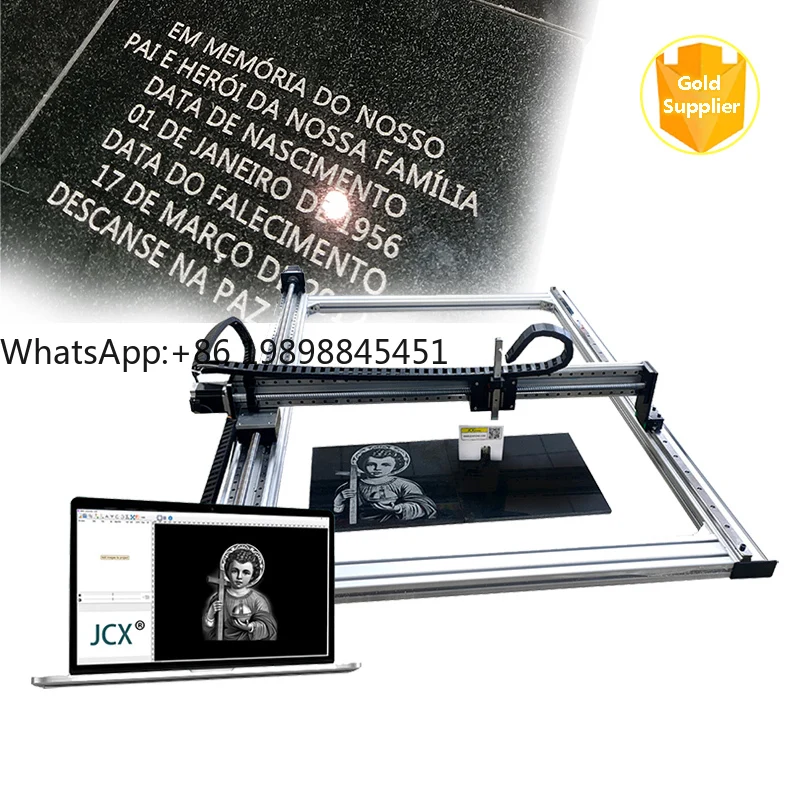 Impact Engraving Machine High Precision High Quality Engraved Black Marble Black Granite Glass Text Portraits and Patterns