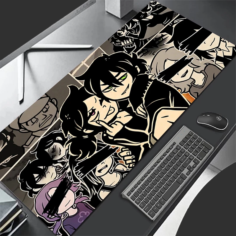 Mousepad Pattern Mouse Pad Desk Mat Computer Gaming HD Keyboard Pad Rubber Mat Non Slip The Coffin Of Andy And Leyley Mouse Mat