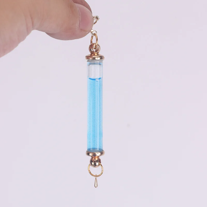 Game Genshin Impact The Dottore Doctor Earring Flow Liquid Cylindrical Drop Earrings for Women Men Earclip Cosplay Anime Jewelry