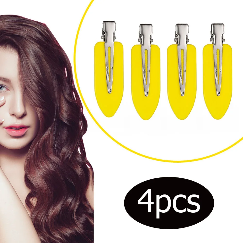 4 قطعة مشابك شعر التمساح مقاطع ماكياج صالون تجميل دبوس شعر سلس لصالون تصفيفة الشعر تصفيف الشعر الانفجارات موجات