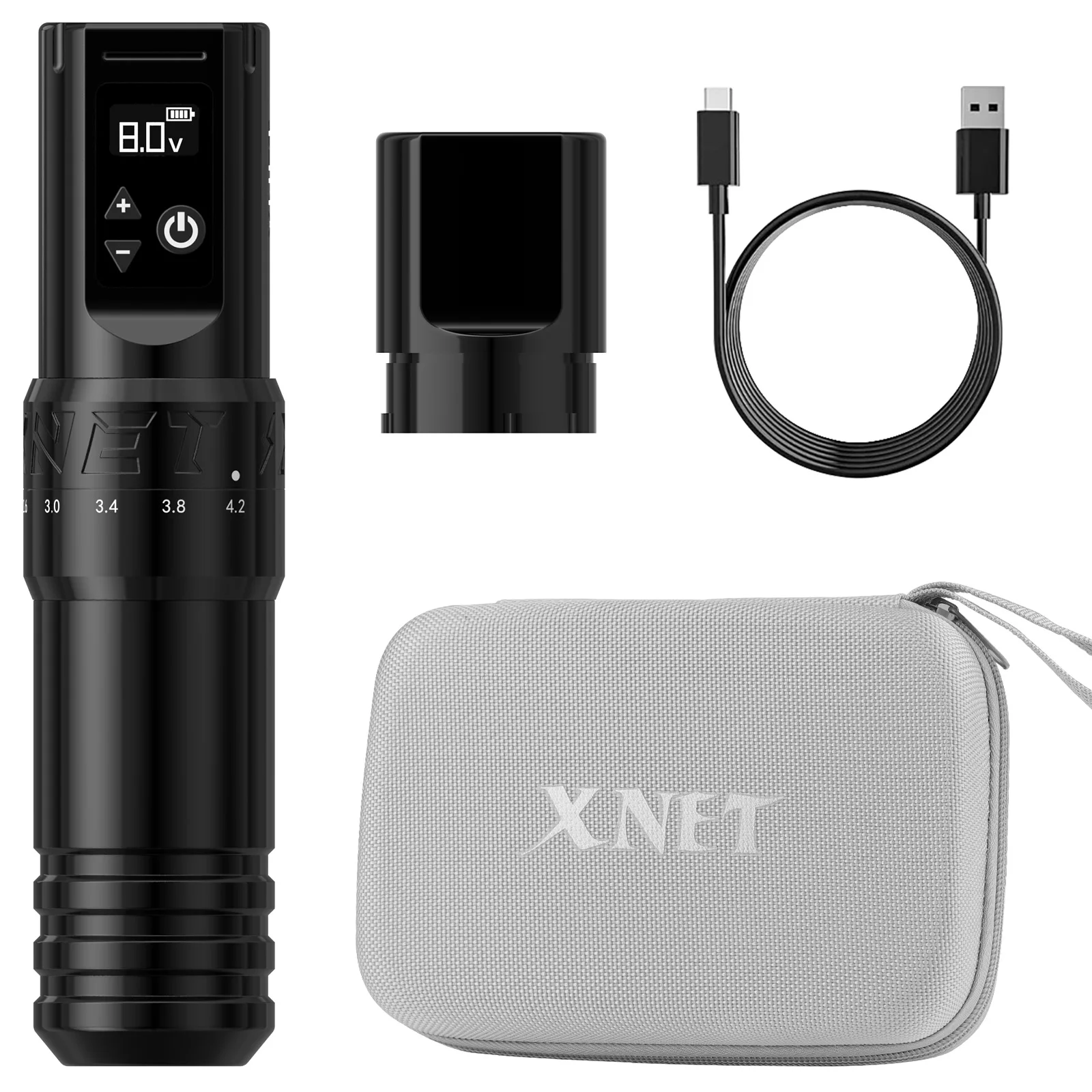 XNET Talos Adjustable Wireless Tattoo Machine Pen 2.0-4.2mm
