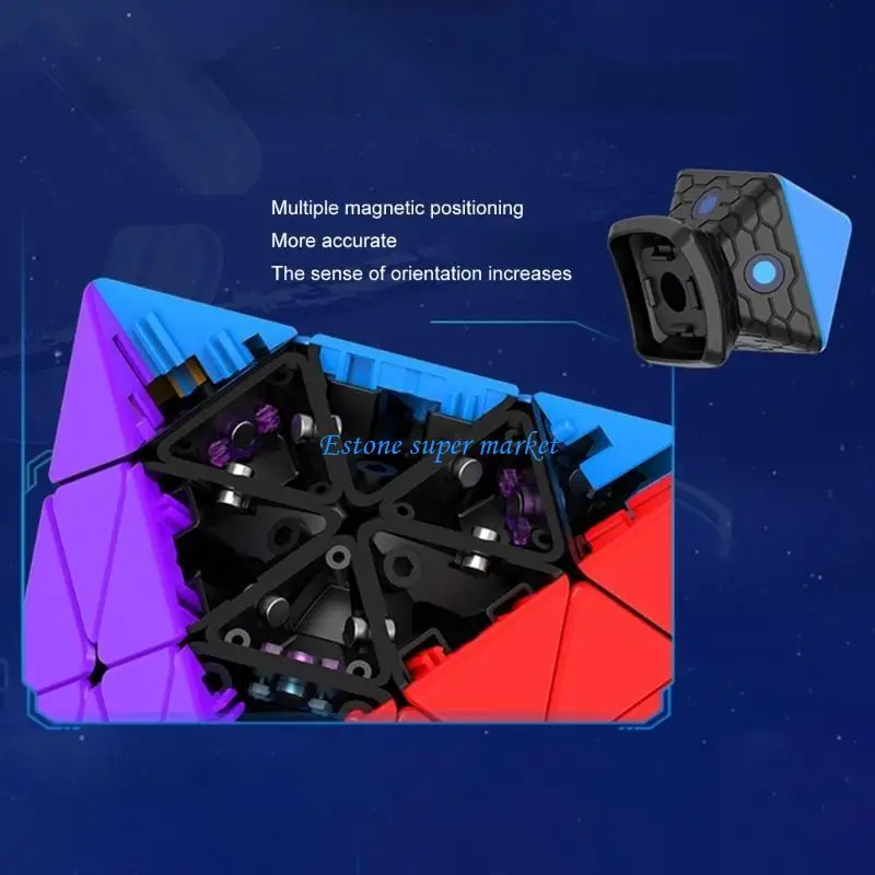 090B รูปร่างไม่สม่ำเสมอ Octahedron 3x3 Speed ​​Cube สมอง Teaser ปริศนาเกมของเล่น