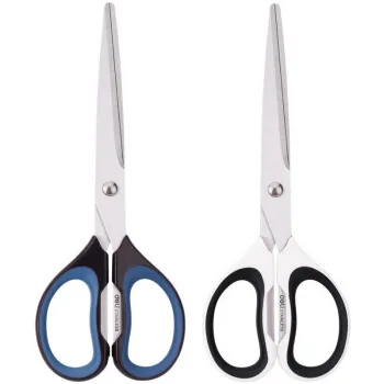 Deli 6058 Anti Stick Anti Rust Scissors Office And Home Scissors Stainless Steel Tailoring Scissors Solid And Durable Alloy