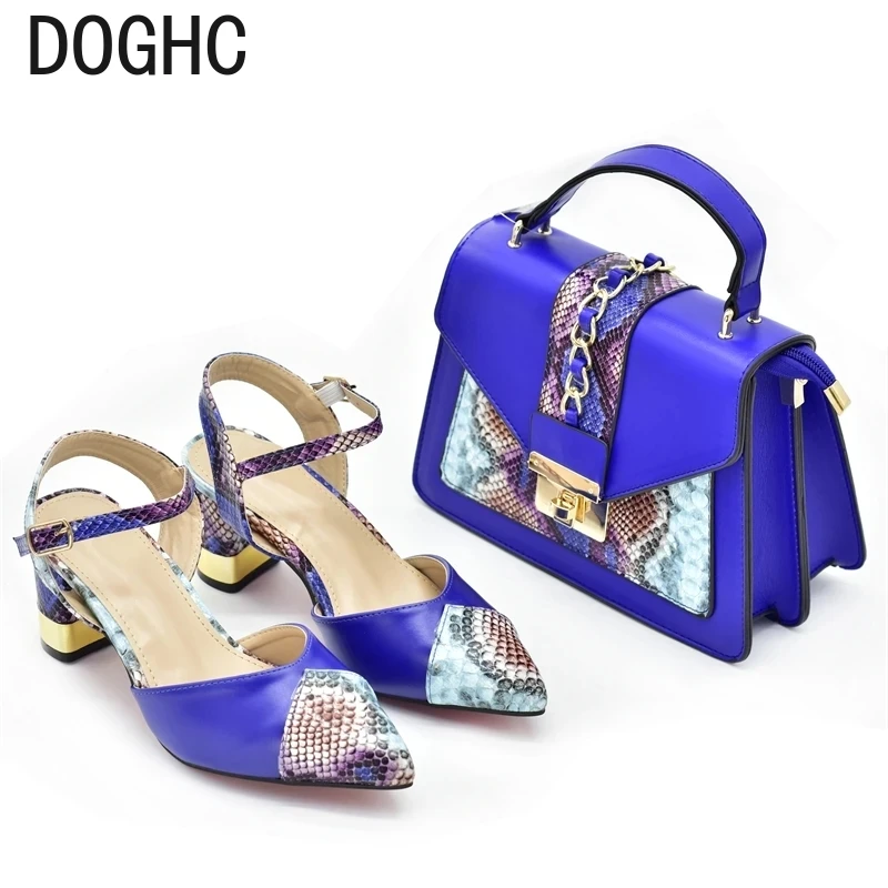 

New Fashion Italian Shoe and Bag Set for Party In Women Leopard Shoes Handbags and Shoes Set Italy Women Shoe and Bag To Match